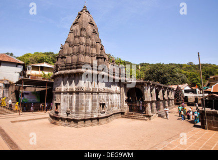 Facade of a temple, Bhimashankar Temple, Pune, Maharashtra, India Stock Photo