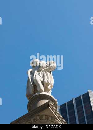 Christopher Columbus Monument, Columbus Circle, NYC Stock Photo