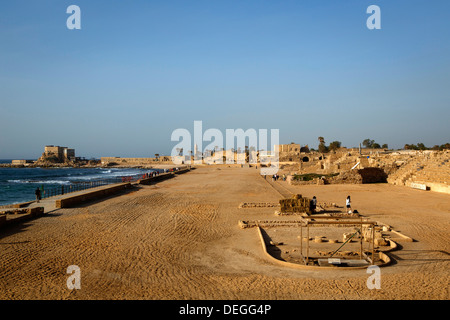 The Roman hippodrome, Caesarea, Israel, Middle East Stock Photo