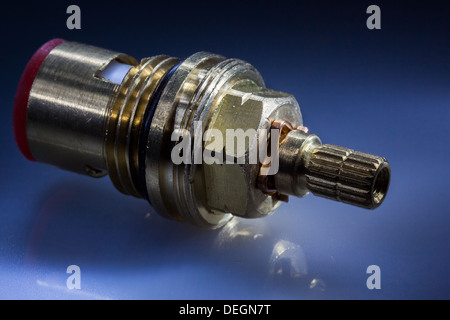 detail of the faucet isolated Stock Photo