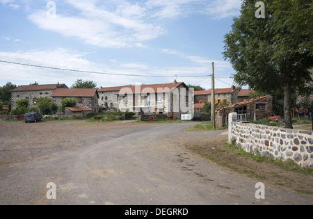 The picturesque village of Le Chier on the GR65 route, the camino de santiago, France Stock Photo
