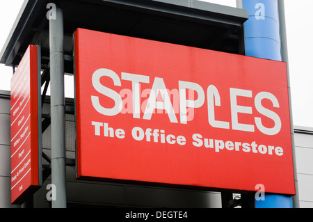 Staples Office Superstore Stock Photo