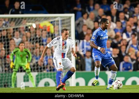 London, UK. 18th Sep, 2013. London, UK. 18th Sep, 2013. Chelsea's Samuel Eto'o during the UEFA Champions League Group E match between Chelsea from England and Basel from Switzerland played at Stamford Bridge, on September 18, 2013 in London, England. Foto nph / Gunn © dpa picture alliance/Alamy Live News Credit:  dpa picture alliance/Alamy Live News Stock Photo