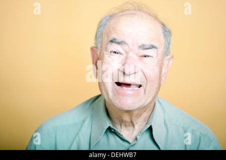 Senior Adult man laughing Stock Photo