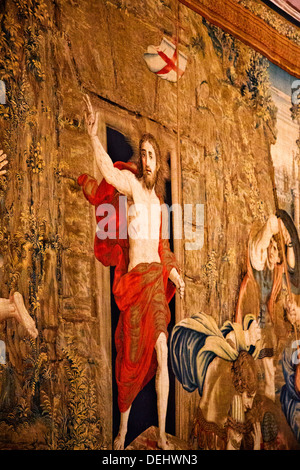 Tapestry in Vatican City Jesus Christus revival Stock Photo - Alamy