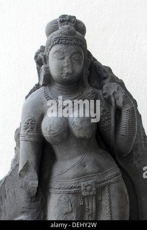 White Tara, from 10th century found in Bihar now exposed in the Indian Museum in Kolkata, on Nov 24, 2012 Stock Photo