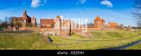 panorama landscape with malbork castle in poland Stock Photo