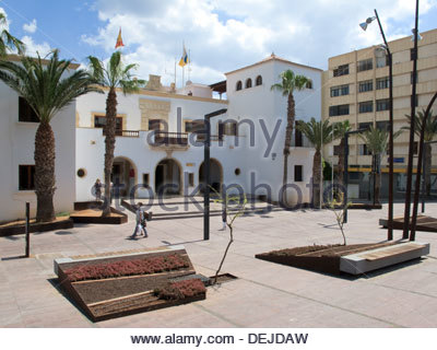 Town hall or Ayuntamiento Puerto del Rosario Fuerteventura Canary Stock ...