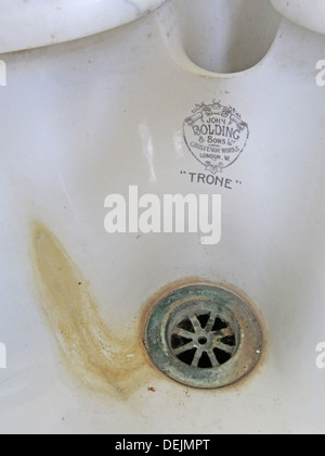 Bathroom sink detail at Barrington Court, Ilminster, Somerset , UK TA19 0NQ Stock Photo