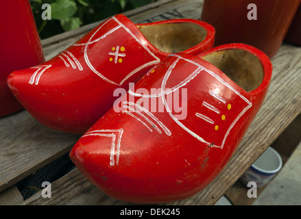 Dutch clogs for sale at Zaanse Schans, famous for its historic windmills, in Zaandam, North holland, The Netherlands. Stock Photo