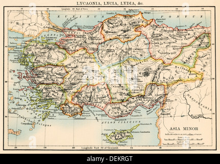 Ancient Map of Asia Minor Stock Photo: 111649146 - Alamy