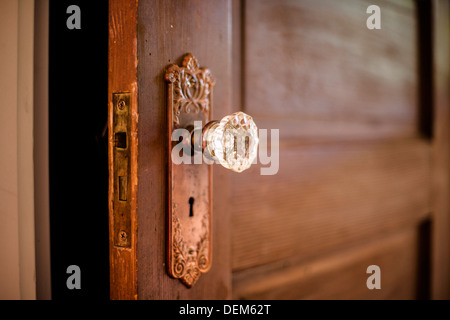 Old Key In The Closet Door Lock Closeup Stock Photo, Picture and Royalty  Free Image. Image 39500374.