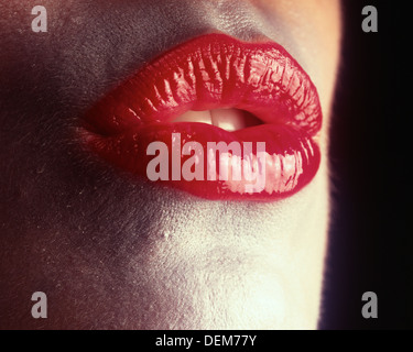 Red Lips Stock Photo