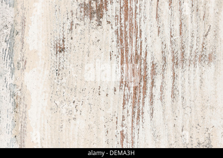 Background of old wood wall with peeling paint Stock Photo