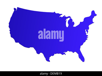 map of USA Stock Photo