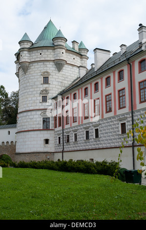 Krasiczyn Castle, Przemyśl County, Subcarpathian Voivodeship, in south-eastern Poland Stock Photo