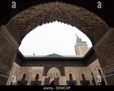 Bou Inania madrasa in Fez, Morocco Stock Photo