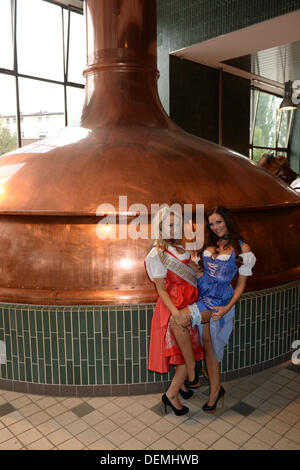 EXCLUSIVE - The playmate of this year's Oktoberfest ('Wiesn-Playmate') Karolina Witkowska poses