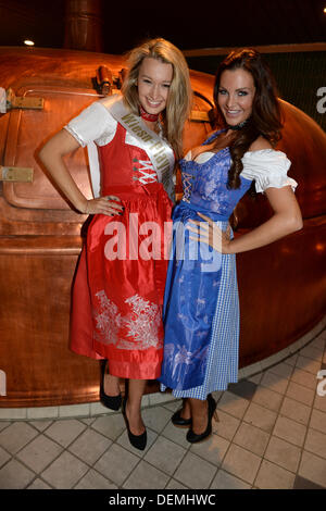 EXCLUSIVE - The playmate of this year's Oktoberfest ('Wiesn-Playmate') Karolina Witkowska poses
