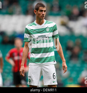 Glasgow, Scotland. 21st Sep, 2013. Nir Biton during the Scottish Premier League game between Celtic and St Johnstone from Parkhead. Credit:  Action Plus Sports/Alamy Live News Stock Photo