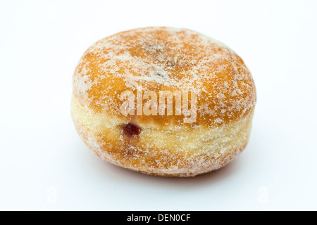 Jam doughnut on a white background Stock Photo