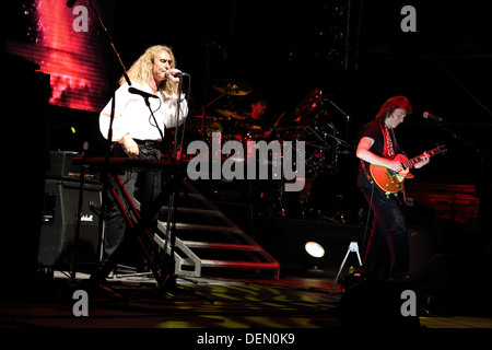 British Progressive rock band Genesis on stage in Munich