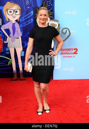 Los Angeles, CA. 21st Sep, 2013. at arrivals for CLOUDY WITH A CHANCE OF MEATBALLS 2 Premiere, Regency Village Theatre in Westwood, Los Angeles, CA September 21, 2013. Credit:  Dee Cercone/Everett Collection/Alamy Live News Stock Photo