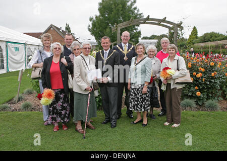 Knockholt,UK,22nd September 2013,The Mayor and Mayoress attended the Bromley In Bloom Competition and posed with winners at Coolings Garden Centr Credit: Keith Larby/Alamy Live News Stock Photo