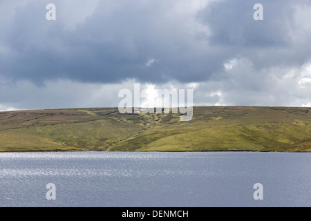 Cow Green Reservoir in evening light, Upper Teesdale, County Durham, England, UK Stock Photo