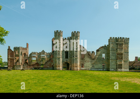 Ruins of Cowdray House, Midhurst, West Sussex, England Stock Photo