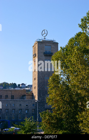 Tower of Hauptbahnhof,  by Paul Bonatz and Friedrich Eugen, 1914-28, railway station, Stuttgart, Baden-Wuerttemberg, Germany Stock Photo