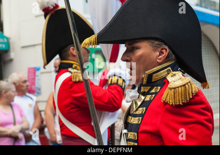 Gibraltar Military Reenactment Stock Photo