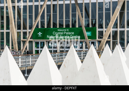 Crystal Palace national sports centre, situated in Crystal Palace park, London, England. Stock Photo