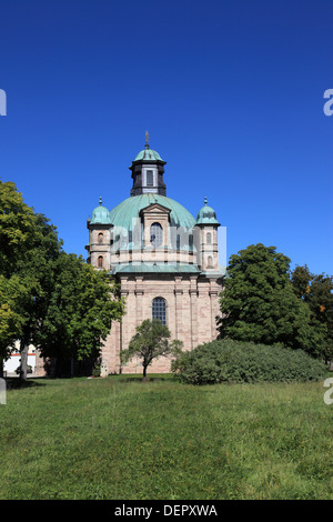 Sanctuary Maria-Hilf at the city Freystadt, Middle Franconia, Franconia, Bavaria, Germany. Photo by Willy Matheisl Stock Photo