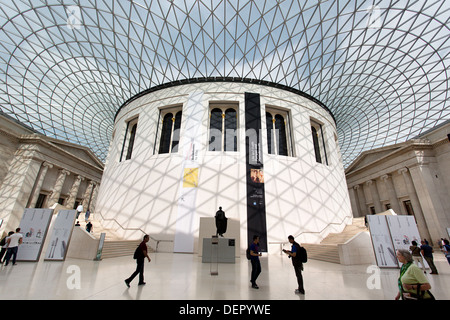 The Great court of The British Museum in London Stock Photo