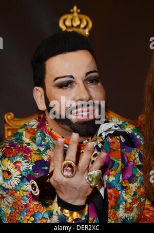 Fashion Designer Harald Gloeoeckler Poses For Photographers During The