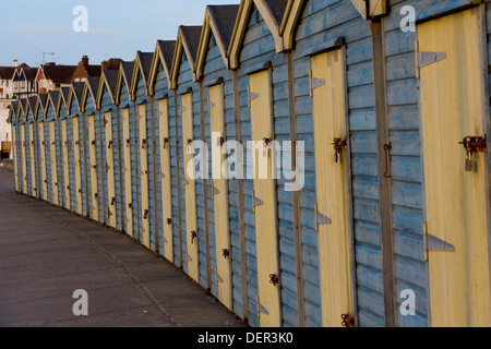 beach huts at Westgate bay Stock Photo