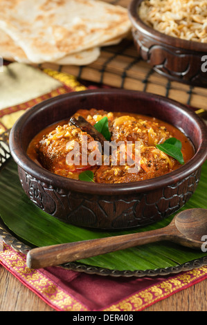 Sri Lanka red fish curry Stock Photo