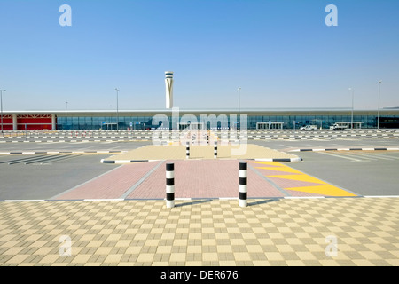 New passenger terminal building at Al Maktoum International airport at Dubai World Central district, Dubai United Arab Emirates Stock Photo