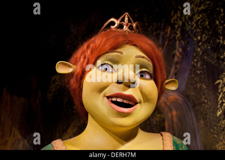Princess Fiona from Shrek movie wax figure in Madame Tussauds Amsterdam