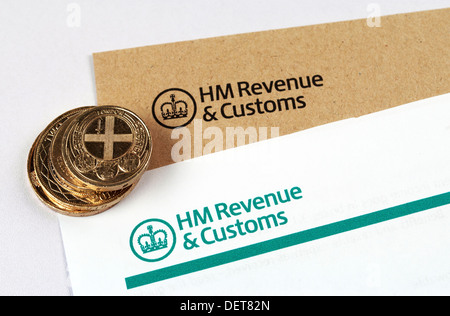 HMRC income tax return form Stock Photo