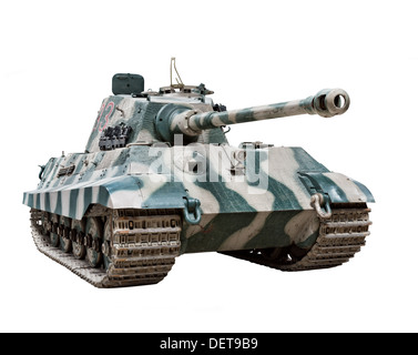 A 'King' Tiger II (Sd.Kfz.182) tank used by Nazi German forces towards the end of WW2 Stock Photo
