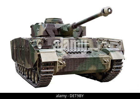 A PxKw IV (Sd.Kfz.161) Medium panzer tank used by Nazi German forces extensively during WW2 Stock Photo