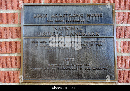 Louis Armstrong House museum in Corona Queens New York City Stock Photo