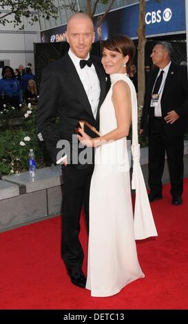 Sept. 22, 2013 - Los Angeles, California, USA - Sep 22, 2013 - Los Angeles, California, USA - Actor DAMIAN LEWIS, HELEN MCCRORY   at the 65th Primetime Emmy Awards - Red Carpet held a the Nokia Theater,  Los Angeles. (Credit Image: © Paul Fenton/ZUMAPRESS.com) Stock Photo