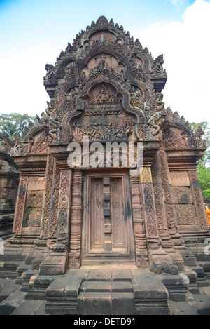the Banteay Srei Temple Stock Photo