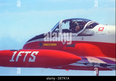 Close-up of an RAF Jet provost in flight Stock Photo