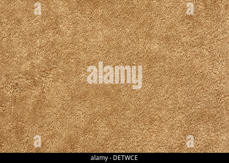 cotton twist towelling background on a beige beach towel Stock Photo