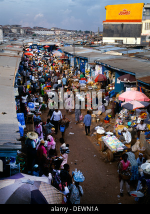 Kumasi (ashanti) Ghana Kejetia Market West Africas Largest Stock Photo ...