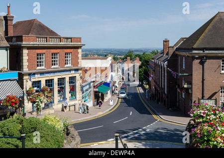 View looking down Church Street in Malvern from Belle Vue Island Stock Photo